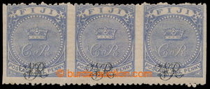 197997 - 1876-77 SG.31c, issue Crown C.R., horizontal strip of 3 1P b