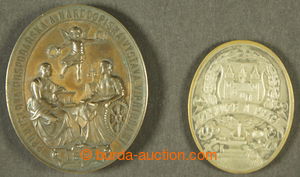 198019 - 1894-1920 PŘÍBRAM  2 oval regional medals