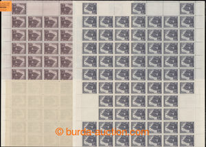 198024 - 1944 COUNTER SHEET / Pof.120-121, Cathedral St. Vitus, compl