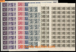 198026 - 1940-1944 COUNTER SHEET / selection of complete archů: Pof.