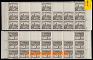 198031 - 1940 Pof.49, Města (II.) 20K tmavě hnědá, sestava horní
