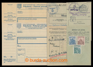 198049 - 1941-1944 sestava 4ks šekových zúčtovacích lístků po