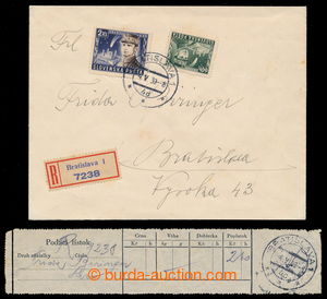 198057 - 1939 R-dopis v místě vyfr. smutečními zn. Štefánik 60h