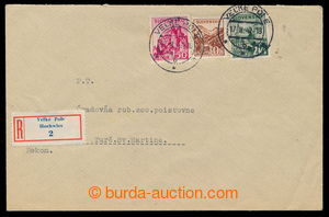 198061 - 1942 R-dopis s 2-jazyčnou R-nálepkou Veĺké Pole/ Hochwie