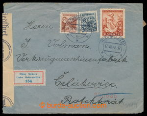 198065 - 1942 cenzurovaný R-dopis adresovaný do Protektorátu ČaM,