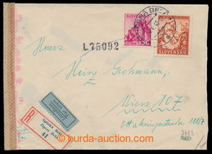 198066 - 1943 cenzurovaný Let+R-dopis adresovaný do Vídně, s 2-ja