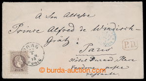 198110 - 1873 dopis adresovaný poste restante z Prahy do Paříže, 