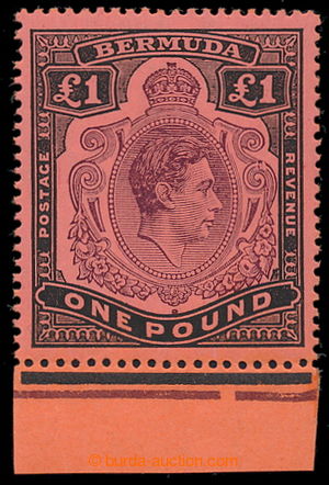 198133 - 1938 SG.121be, Jiří VI. £1 světle purpurová a čern