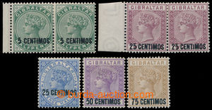 198163 - 1889 SG.15a, 17a, 18a, 20a, 21a; Victoria 5C, 25C, 25C (blue