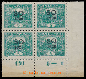198263 -  Pof.SO3A, Hradčany 5h dark blue-green, comb perforation 13