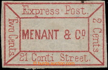 198297 - 1853 NEW ORLEANS, local issue Menant & Co.'s Express, 2C dar