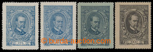 198330 -  Pof.140-142, complete set of, value 125h in both types; typ