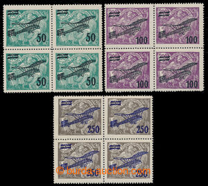 198404 -  Pof.L4-L6,  II. provisional air mail stmp., complete set of