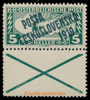 198526 -  Pof.58Aa KN, Obdélník 5h zelená s nepřetištěným kup
