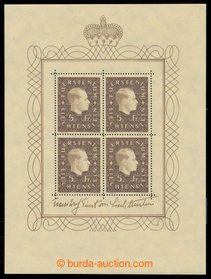 198649 - 1939 Mi.185Klb, TL František Josef II. 5Fr; stopa po nálep