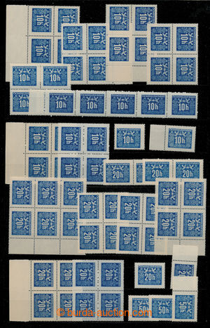 198771 - 1946 SELECTION of / Pofis. D67-D76, Postage due stmp 1946, c