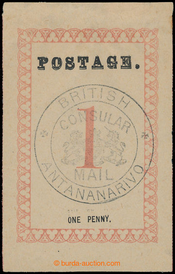 198978 - 1886 SG.21, Britská misie v Antananarivo, 1P POSTAGE s teč