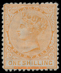 198989 - 1875 SG.8, Victoria 1Sh orange, wmk CC, perf 12½;, so-c