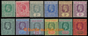 199002 - 1913-1921 SG.71-84, George V. 1/2P-20Sh; very fine set, 1P o