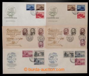 199129 - 1951-1952 comp. 3 pcs of FDC with different order mounted st