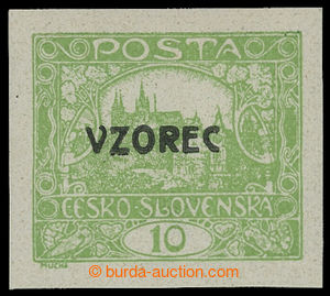 199183 -  Pof.6vz, 10h zelená s přetiskem VZOREC, velmi pěkný st