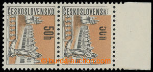 199202 - 1966 Pof.1564 VV, Města III. - Telč 50h, svislá krajová 