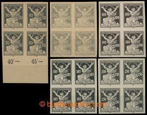199219 -  PLATE PROOF  comp. 5 pcs of plate proofs of the value 50h, 