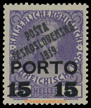 199284 -  Pof.84, overprint PORTO 15/2h violet, overprint type II.; h