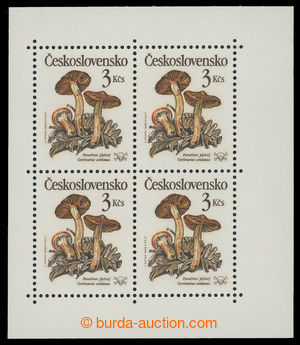 199308 - 1989 Pof.SL2909-SL2912, Mushrooms, complete set 5 pcs of PB 