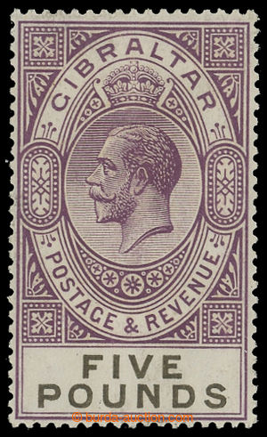199423 - 1925-1932 SG.108, Jiří V. £5 fialová / černá; bezv