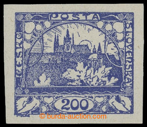 199493 -  Pof.22a, 200h violet-blue, nice shade; mint never hinged, e