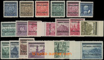 199537 - 1939 Pof.1-19, Overprint issue; complete set, nice quality, 