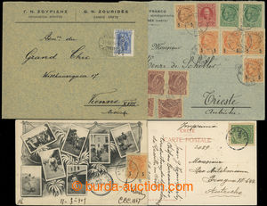 199567 - 1905-1914 4 entires addressed to Austria Hungary: 2 commerci