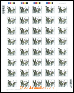 199582 - 2012 Pof.724, St. Wenceslas A, complete sheet, significantly