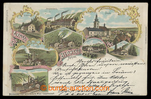 199617 - 1898 BLANSKO - color lithography with továrnami in/at surro
