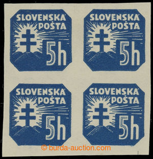 199659 - 1940 Sy.NV11Ya P2, value 5h kovově blue glossy, as blk-of-4