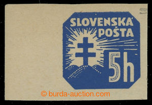 199682 - 1939 Sy.NV11x, hodnota 5h modrá, vodorovný rastr, krajový