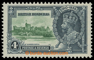 199708 - 1935 SG.144d, Jubilee George V. 4C, FLAGSTAFF ON RIGHT-HAND 
