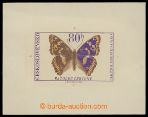 199756 - 1966 ZT  Pof.1528, Motýli 80h, zkusmý otisk kompletní ryt