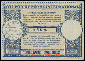 199808 - 1948 CMO9a, mezinárodní odpovědka s vytištěnou cenou 5K