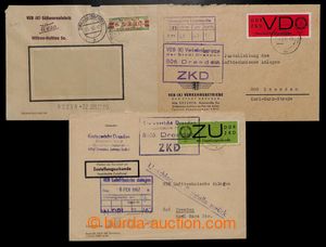 200026 - 1960-1967 OFFICIAL STAMPS  comp. of 3 commercial entires fra