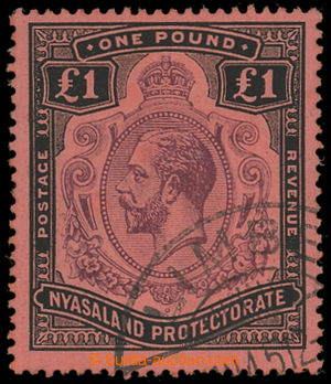 200137 - 1913 SG.98, Jiří V. £1, purpurová a černá / červe