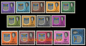 200138 - 1963 SG.75-88, Alžběta II. - Znak 1/2P-20Sh, známka 6P s 