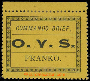 200149 - 1899 ORANGE FREE STATE - Boer War, yellow military stamp COM
