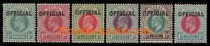 200155 - 1904 OFFICIAL  SG.O1-O6, Edward VII. 1/2P-1Sh OFFICIAL; very