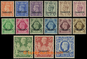 200163 - 1949 SG.261-275, George VI. 2P-10Sh with overprint TANGIER; 