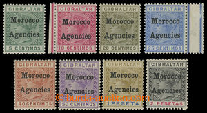 200175 - 1899 Brit. postoffice in Morocco, SG.9-16, Victoria 5Cts-2Pt