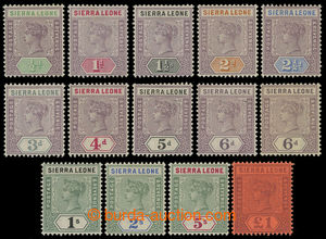 200184 - 1896-1897 SG.41-53, Viktorie 1/2P-1£; bezvadná kvalita
