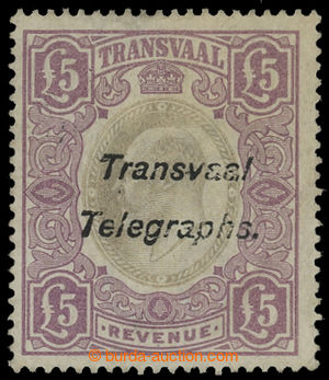 200190 - 1902 FORGERY / SG.T11, Revenue £5 with FOURNIER forgery
