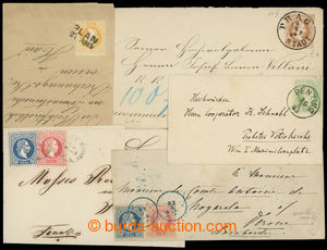 200203 - 1869-1880 5 entires with VI. issue, contains i.a. 2x letter 